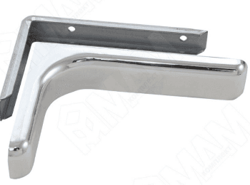 Полкодержатель с декоративной накладкой хром 119х77,5х25