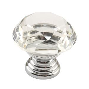 16237 Гратис ручка кнопка Mia хром/кристалл SALE