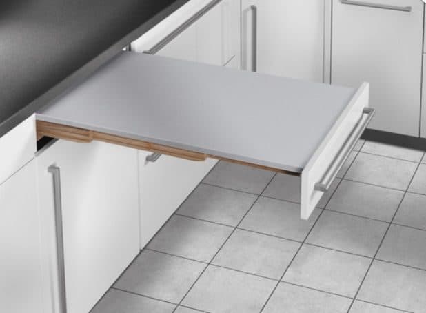 Выдвижная доска "Rapid" 60 цвет-сталь