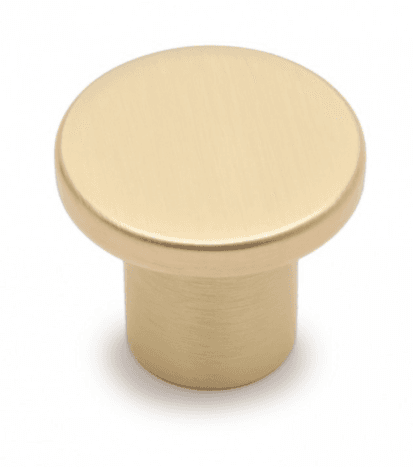 BRD RC042MBSG.4 ручка кнопка SOLO матовое браш/ сатиновое золото (заказ)